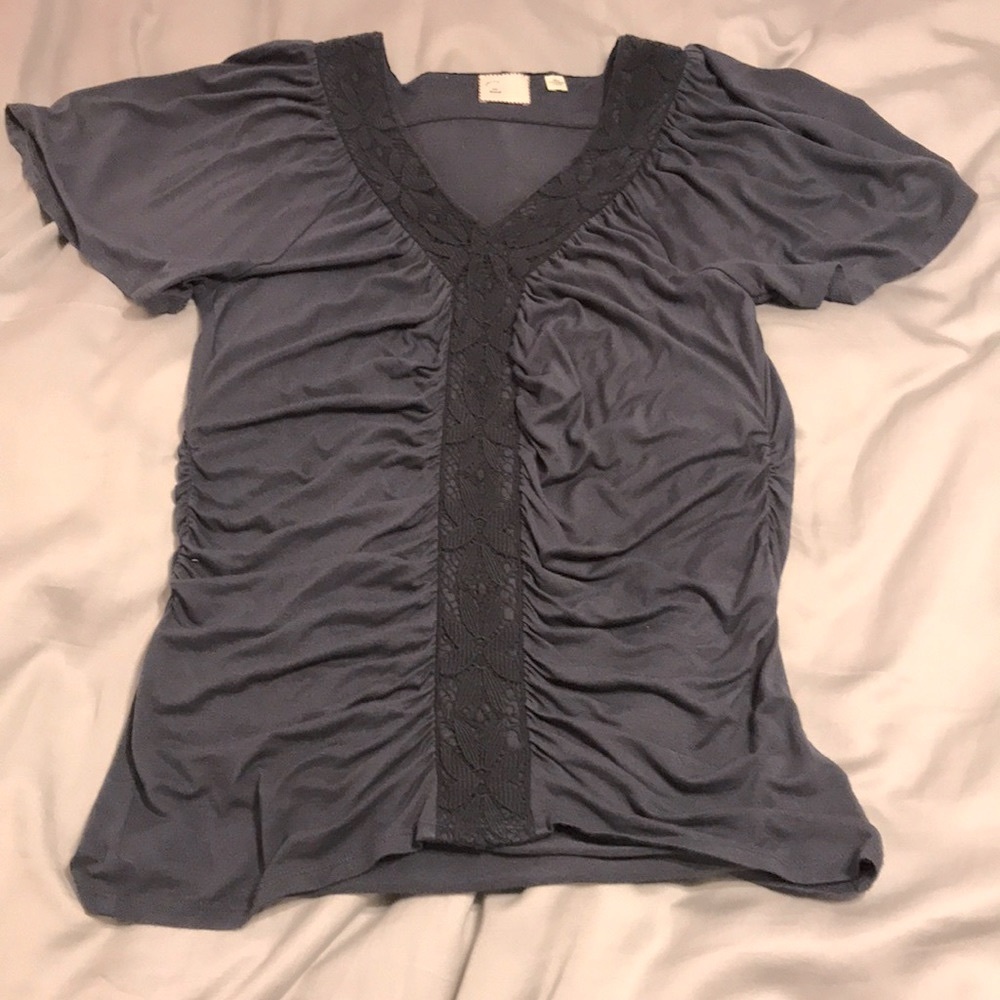 ANTHROPOLOGIE grey top